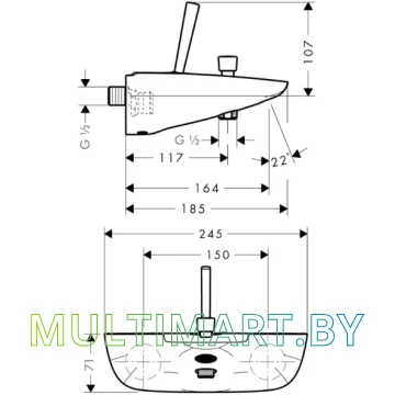 Смеситель Hansgrohe PuraVida 15472000 картинка 4
